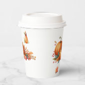 紙カップ素朴秋ベビーシャワーカップ 紙コップ (左)