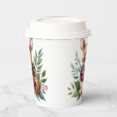 紙カップ素朴秋ベビーシャワーカップ 紙コップ (左)