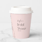 紙カップ花嫁シャワー。 紙コップ (裏面)