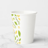 紙カップ花柄 紙コップ (左)