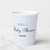 紙カップ赤ちゃんシャワー。 紙コップ (裏面)