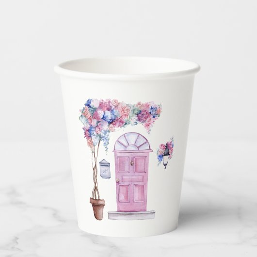 紙カップ8oz紙カップ、 紙コップ (正面)