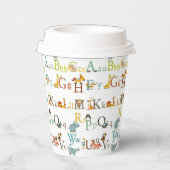 紙カップ – アルファベット 紙コップ (右)