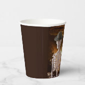 紙カップ、「インディ」ボーンハロウィーンスケルトン 紙コップ (右)