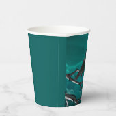 紙カップ、グリーンのカラス 紙コップ (右)