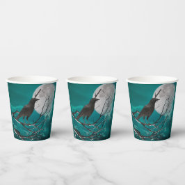 紙カップ、グリーンのカラス 紙コップ