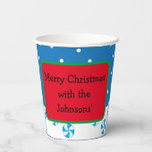 紙カップ"サンタハッピーカップ8 oz. 紙コップ (裏面)