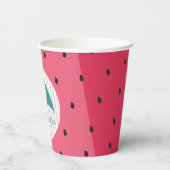 紙カップ「スイカ傘」 8オンス。 紙コップ (裏面)