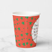 紙カップ"ハッピートナカイ" 8 oz. 紙コップ (右)