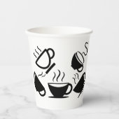 紙カップ（ブラックカップ） 紙コップ (正面)