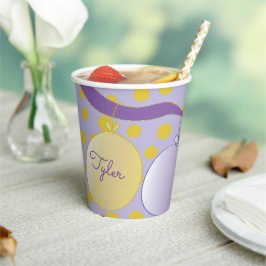 紙カップ"ベビーゴールデンフットプリント" 8 oz. 紙コップ