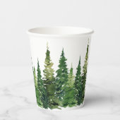紙カップ – 水彩フォレスト 紙コップ (裏面)