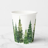 紙カップ – 水彩フォレスト 紙コップ (右)