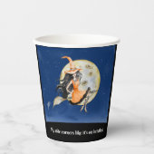 紙カップ、魔女のスウィートライド 紙コップ (正面)