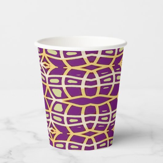 紙カップ、A鮮やかカラフルクラシックデザイン 紙コップ (正面)