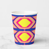 紙カップ、A鮮やかカラフルクラシックデザインPap 紙コップ (左)