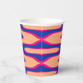 紙カップ、A鮮やかカラフルクラシックデザインPap 紙コップ (右)