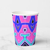 紙カップ、A鮮やかカラフルクラシックデザインPap 紙コップ (右)