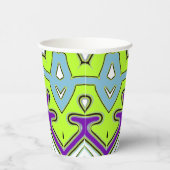 紙カップ、A鮮やかカラフルクラシックデザインPap 紙コップ (右)