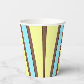 紙カップ、A鮮やかカラフルクラシックデザインPape 紙コップ (裏面)