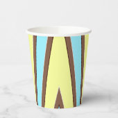 紙カップ、A鮮やかカラフルクラシックデザインPape 紙コップ (左)