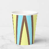 紙カップ、A鮮やかカラフルクラシックデザインPape 紙コップ (右)