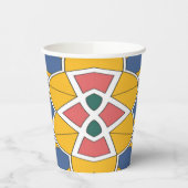 紙カップ、A鮮やかカラフルクラシックデザインPape 紙コップ (左)