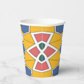 紙カップ、A鮮やかカラフルクラシックデザインPape 紙コップ (右)