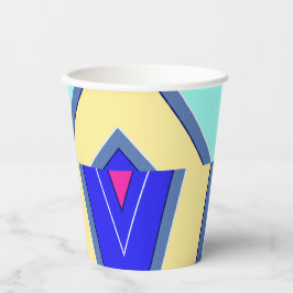 紙カップ、A鮮やかカラフルクラシックデザインPape 紙コップ