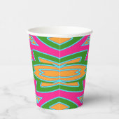 紙カップ、A鮮やかカラフルクラシックデザインPape 紙コップ (右)