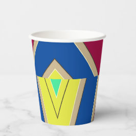 紙カップ、A鮮やかカラフルクラシックデザインPape 紙コップ
