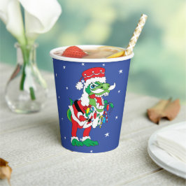 紙カップ"TySantaSaurusレックス" 8 oz. 紙コップ