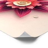 紙カラフルの花 ポスター (角)