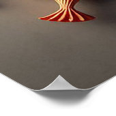 紙カラフルの花 ポスター (角)