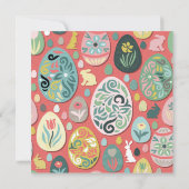 紙カラフルイースターエッグ カード (裏面)