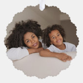 紙カラフルクリスマスツリー2写真 オーナメントカード (裏面)