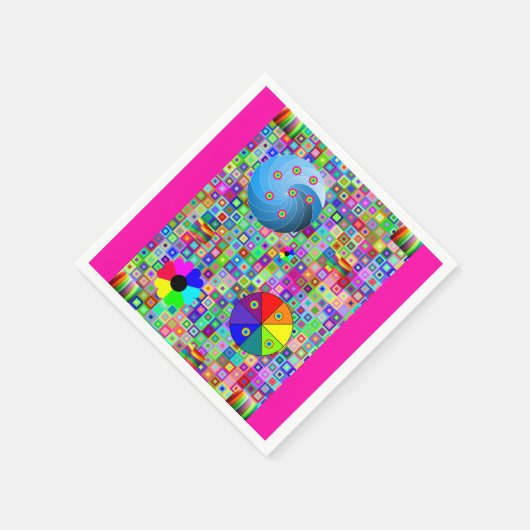 紙カラフルナプキン スタンダードカクテルナプキン (角)