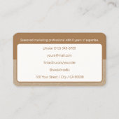 紙クラシックジョブシーカークラフトスタイル2カラー 名刺 (裏面)