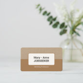 紙クラシックジョブシーカークラフトスタイル2カラー 名刺 (スタンド正面)