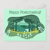 紙クラフトマママベアアンドキューブ ポストカード (正面)