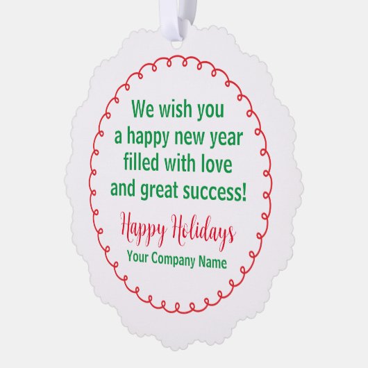 紙クリスマスオーナメントホリデーカード オーナメントカード (左)