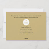 紙クリップシーズンのグリーティングブルーグリッドビジネス シーズンカード (裏面)