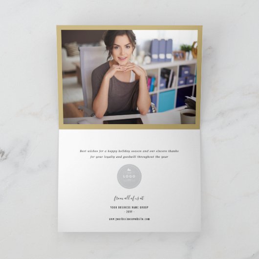 紙クリップジョイピース応援ブルーグリッド企業の シーズンカード (内部)