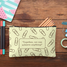 紙クリップパーソナライズされたパターン鉛筆ケース/バッグ アクセサリーポーチ