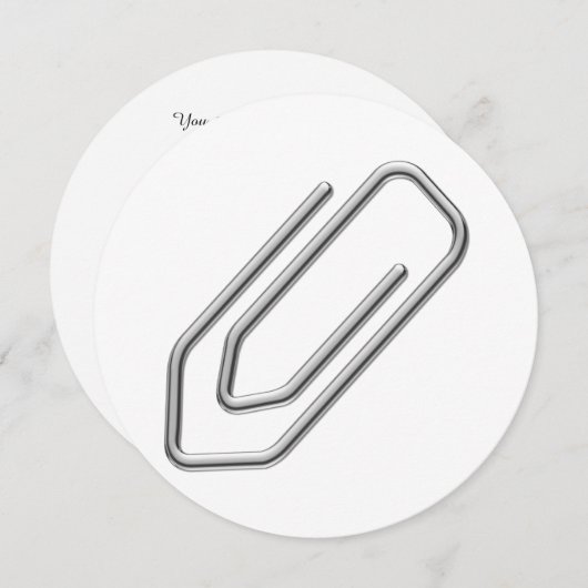 紙クリップ 招待状 (正面/裏面)