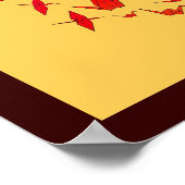 紙クレーンが昇る太陽の中に形成される。 ポスター (角)