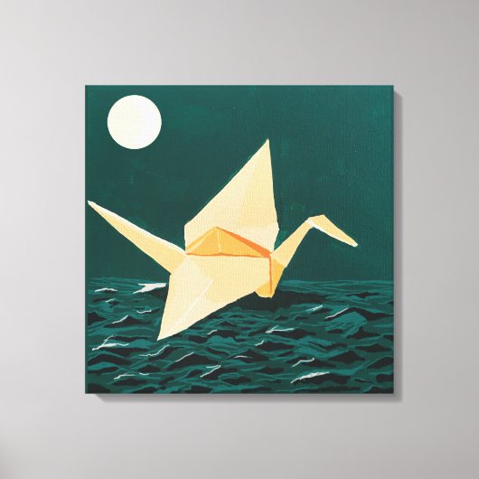 紙クレーン キャンバスプリント (正面)