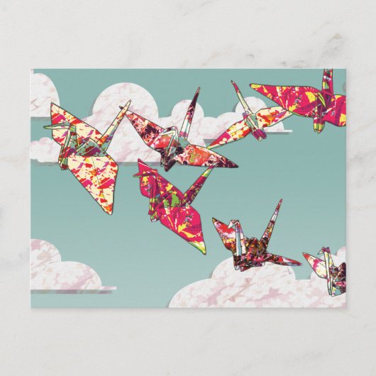 紙クレーン ポストカード (正面)