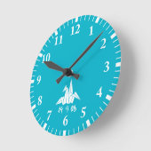 紙クレーン ラウンド壁時計 (傾斜)