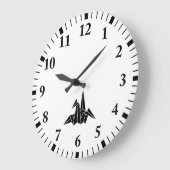 紙クレーン ラージ壁時計 (傾斜)